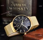 AAA Quality Copy Rado True watch Yellow Gold Black Chronograph Quartz 
